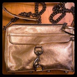 Rebecca Minkoff Rose Gold mini M.A.C crossbody